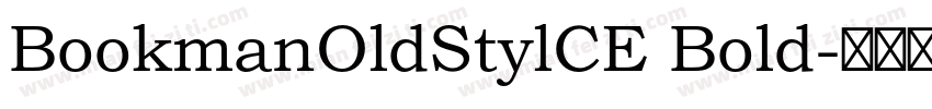 BookmanOldStylCE Bold字体转换